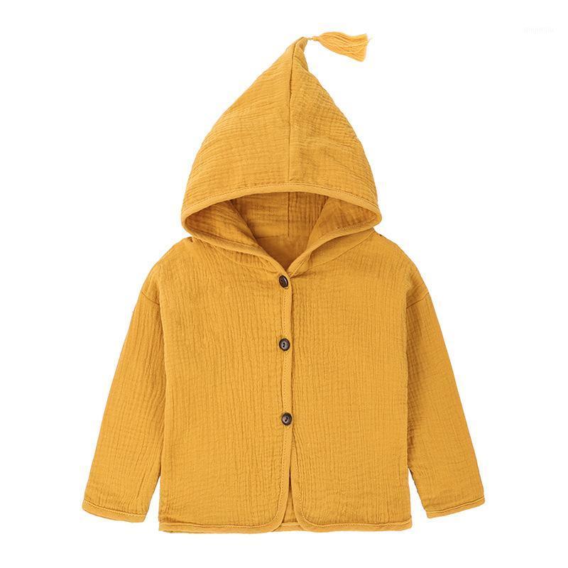 

Jackets Children's Spring And Autumn Hooded Jacket Girls Cotton Linen Solid Color Long-sleeved Cardigan Casual, Blue;gray