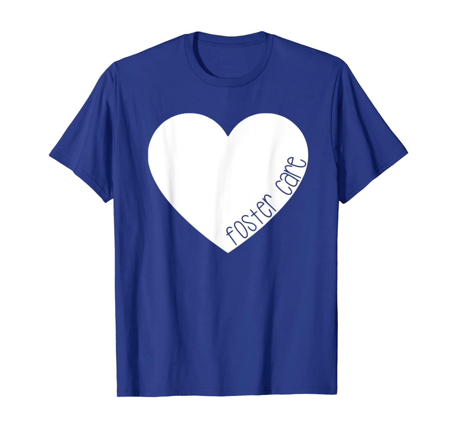 

Foster Care Heart Love Foster Parent Mom T-Shirt, White;black