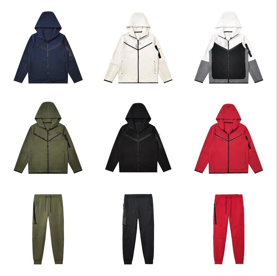 

thick Tech Fleece tracksuit Mens Sports sportswear Pants Hoodies Jackets Space Cotton Trousers Womens Bottoms joggers Man Running jacket Hig