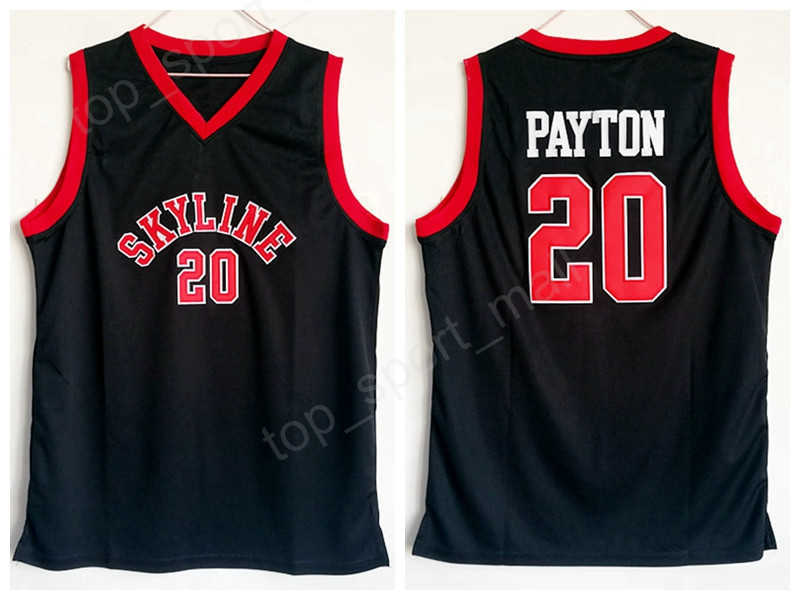 

Skyline 20 Gary Payton High School Jersey Men Black Sport Payton Basketball Jerseys Uniform Factory Directly Wholesales