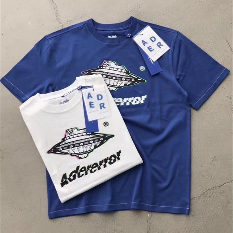 

2021 New Men Women Couple Lovers Casual Ader Error T-shirt Abstract Spaceship Ufo Printing Adererror Top Tees t Shirt 6r33