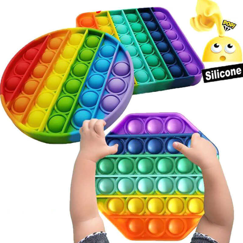 

Push Bubble Decompression Sensory Toy Autism Special Needs Stress Reliever Toys Adult Kids Funny Antistress