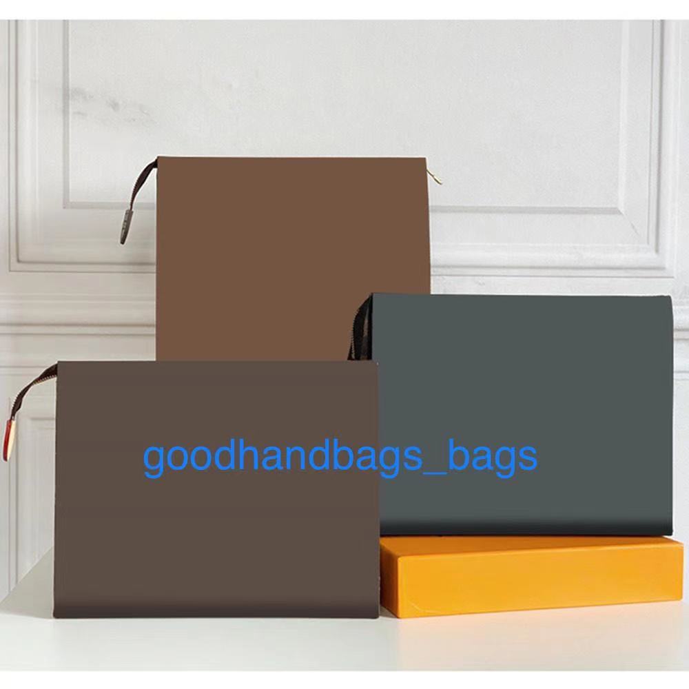 

High Quality Hand bags Travel Toiletry Pouch 26cm Protection Makeup Clutch Women Leather Waterproof Cosmetic Bag For With Dust Bao #158, Brown flower