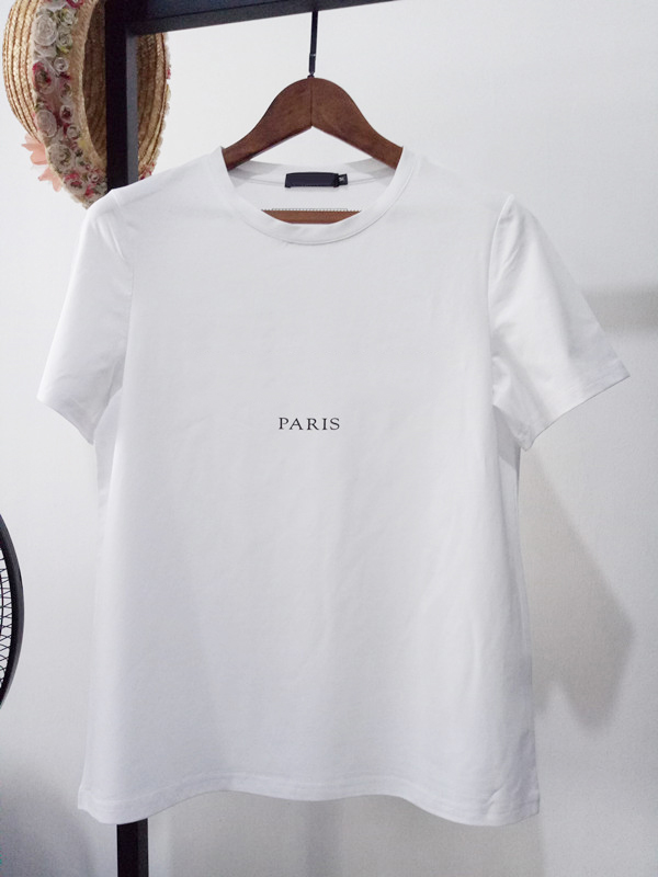 

Mens Letter Print T Shirts Black Fashion Designer Summer High Quality Top Short Sleeve Size XS-XXL #639, Black- silver letter