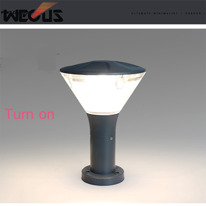 

2021 New Simple Outdoor Lighting Proof Dwaterproof Water Patio Landscape Nordic Lawn Villa Post Luminaire Tuinverlichting Pnsr