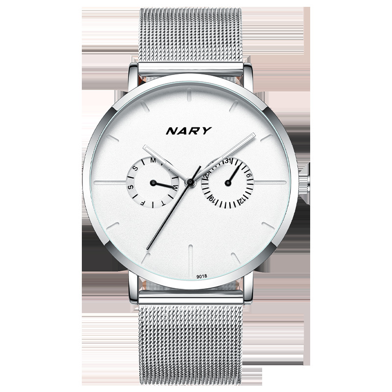 

Watchsc-New colorful fashion watch sports style watches (Silver)