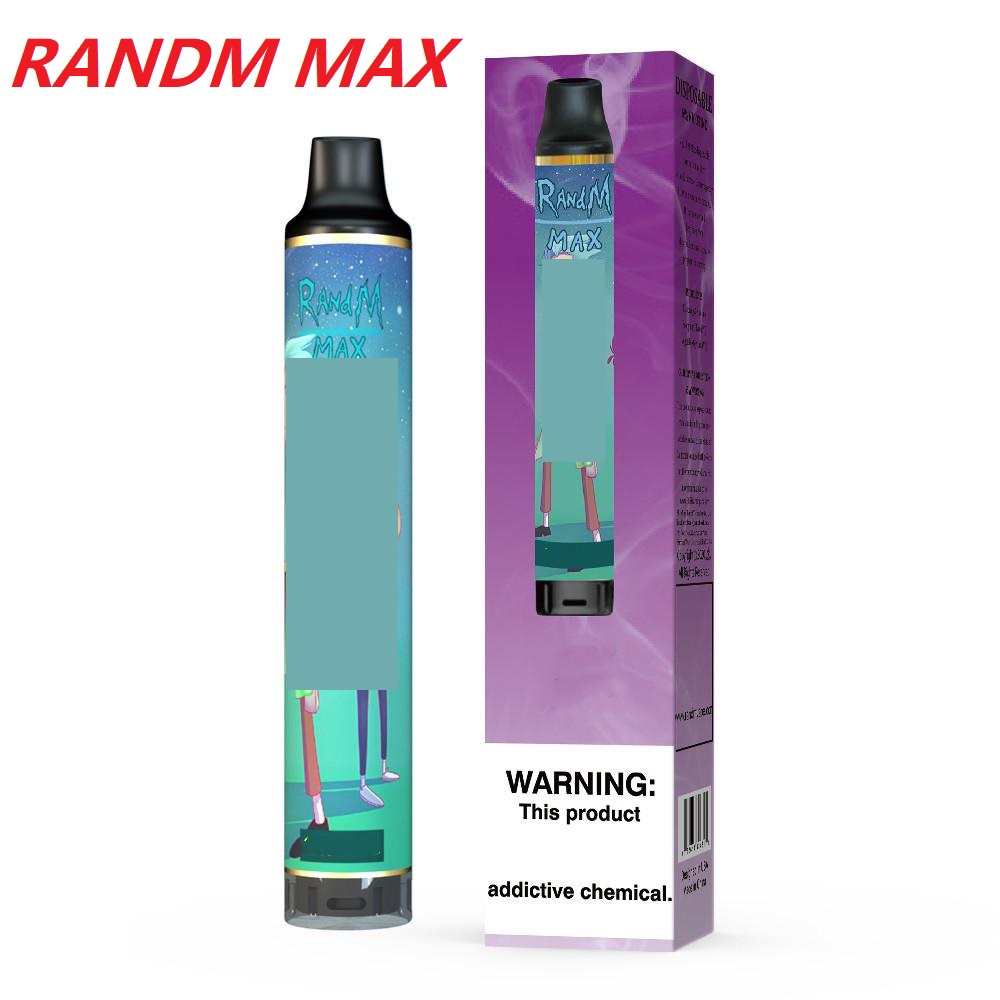 

Wholesale Authentic Puff Bars Vape Pen Cartoon Design Randm MAX Cigarettes Device Kit Pre-filled 6ml Cartridge Pods 1100mAh Battery 1700 Puffs VS BANG XXL Air Bar Flum