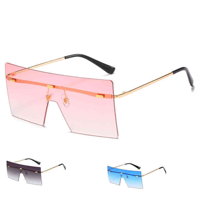 

Fire Dign Square Shield Oversized sunglass For Women Men Fashion Retro Male Summer Outdoor Driving Large sunglassQRWB