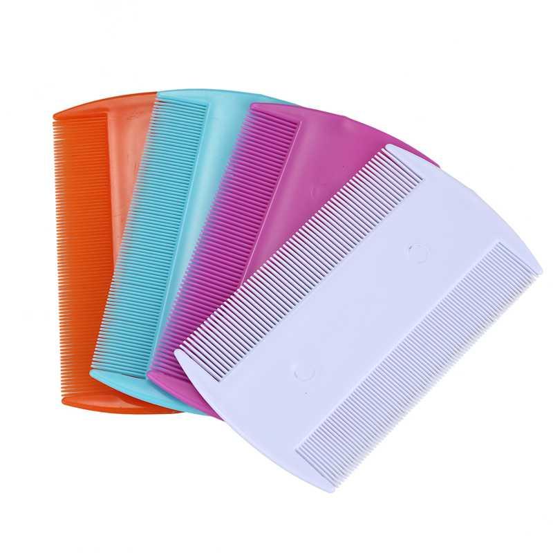

4pcs Flea Lice Combs, Double sided Pet Flea Combs, Cat Dog Pet Grooming Fine Tooth Hair Combs, Random color