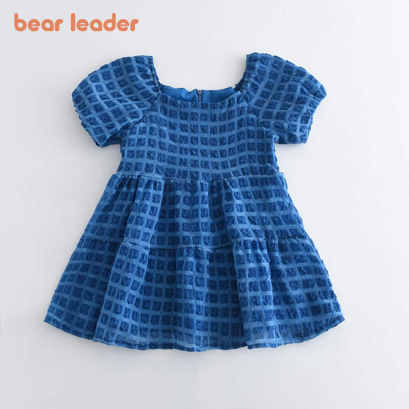 

Bear Leader Baby Girls Fashion Summer Dresses Baby Solid Party Princess Costumes Kids Casual Cute Vestidos 2-6 Years 210708, Ah5410white