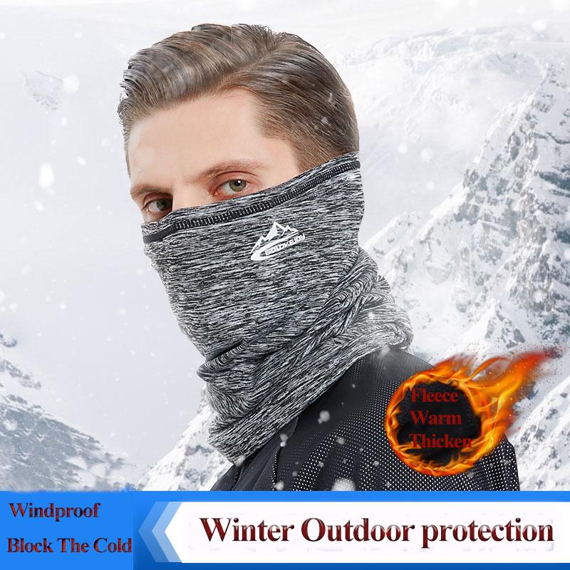 

Scarves Winter Neck Gaiter Warmer Tube Scarf Fleece Outdoor Sports Thermal Breathable Face Cover Cycling Hiking Bandana Men Women