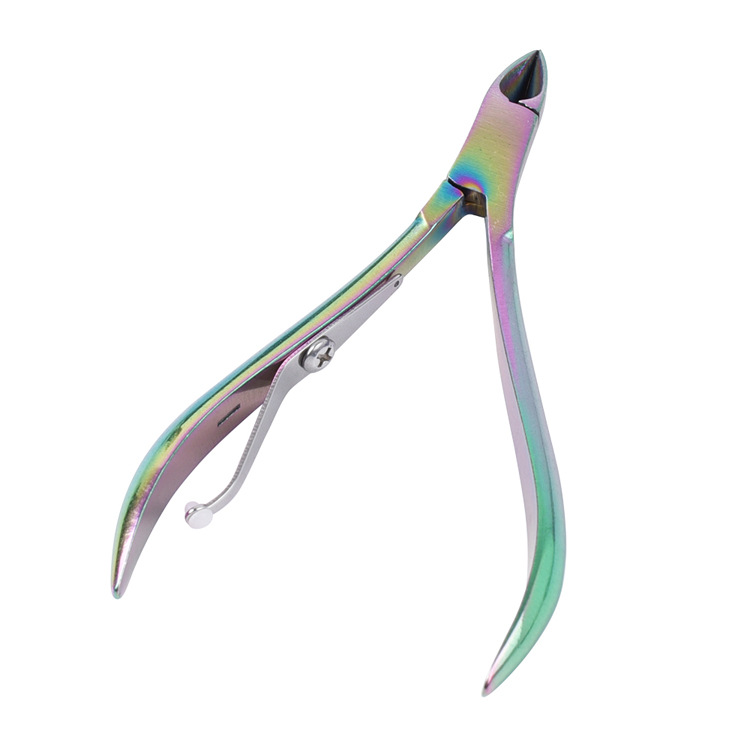 

Cuticle Scissor Nail Cuticle Pusher Tweezer Rainbow Cutter Nipper Clipper Dead Skin Remover Manicure salo Art Tool