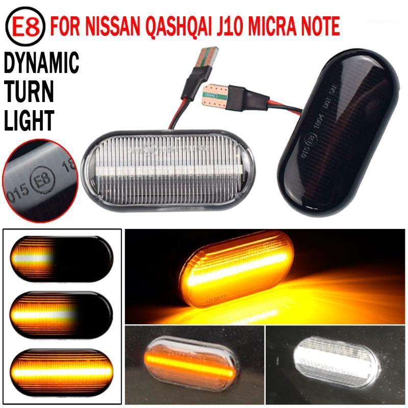 

Emergency Lights 2pcs Dynamic Car LED Turn Signal Light Sequential Blinker Side Marker For Qashqai Navara Micra 350Z Note Pathfinder