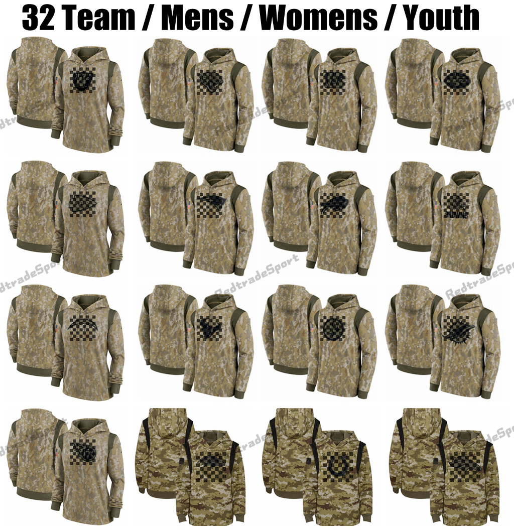 

Mens Camo 2021 Salute To Service Therma Performance Pullover Hoodie Womens Youth Lamar Jackson Burrow Mayfield Watson Mahomes Waller Herbert, Black