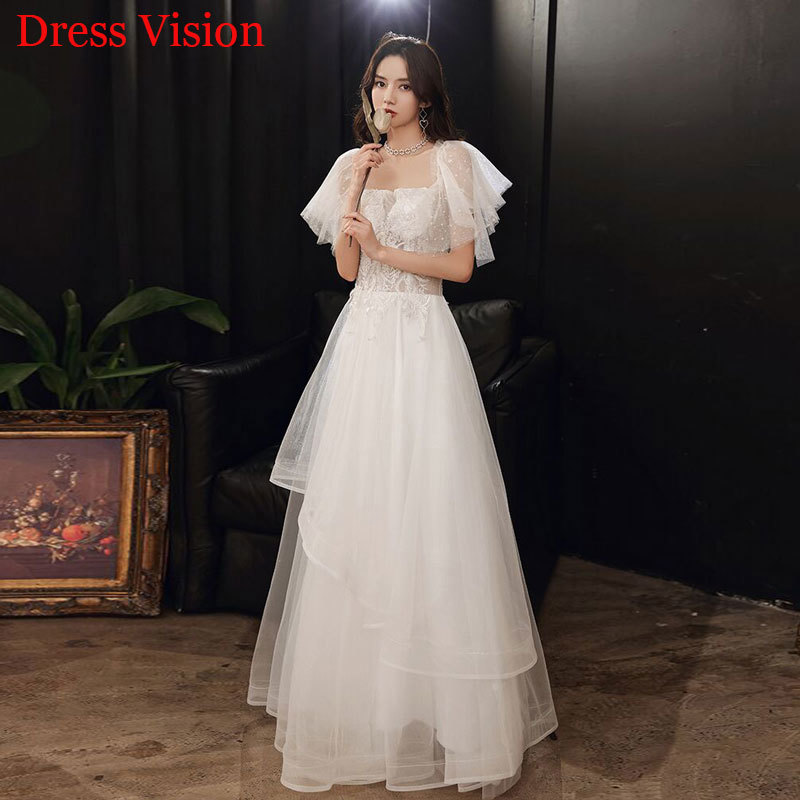 

2021 Lace Appliques Robe Mariage Wedding Vestidos Vestido De Noiva Party Gowns A-line Yqfb, Same as image