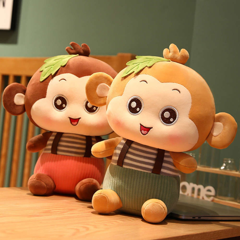 

playful monkey doll plush toy children's comfort, Blue