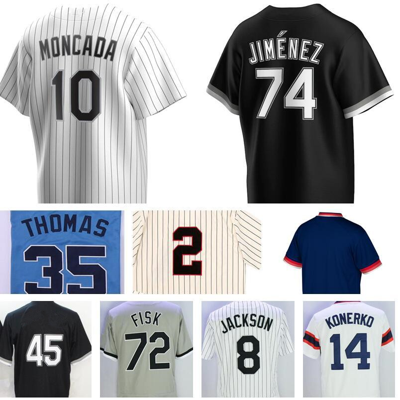 

Baseball 72 Carlton Fisk Jersey Frank Thomas 45 Michael Mark Buehrle Paul Konerko Nellie Fox Bo Jackson 10 Yoan Moncada Jose Abreu Anderson, Photo 8