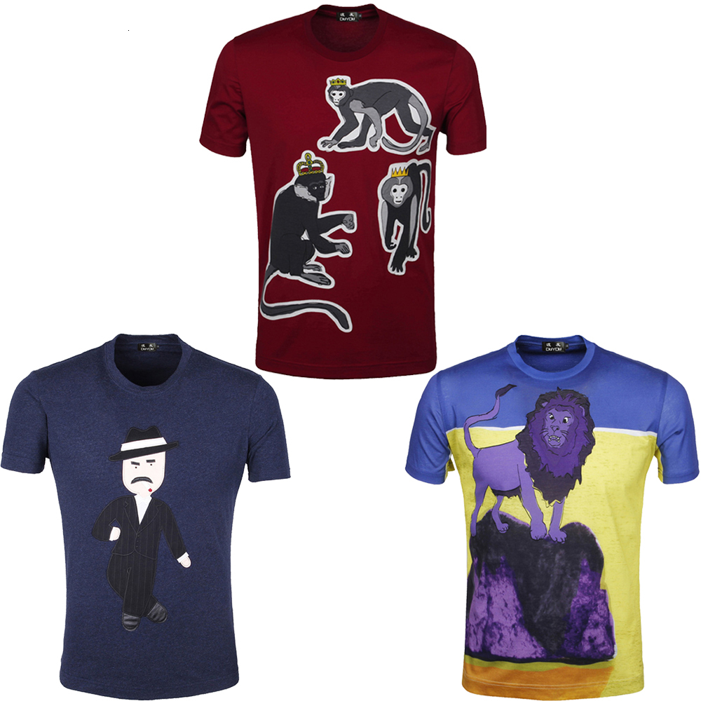 

2021 New Men Embroidery Short Sleeve t Shirts Harajuku Hip Hop Casual Cotton Streetwear Fashion Swag Tshirts Dy663 Tmab, Red