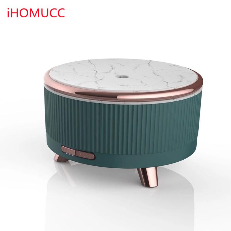 

iHOMUCC Marble Diffuser Humidifiers 500ML Air Humidifier Oil Diffuser Purifier For Office Home 7 Colors Night Light