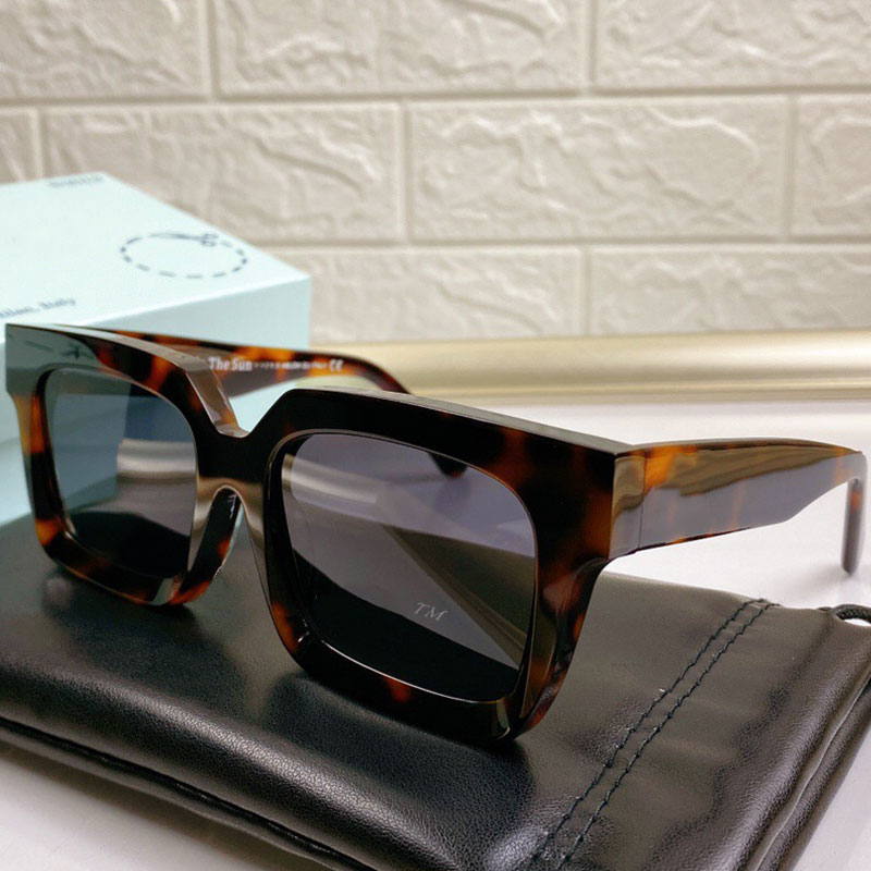 

Designer sunglasses OW 40001U mens or womens fashion classic square thick frame glasses beach vacation anti-UV400 protection top quality with original box