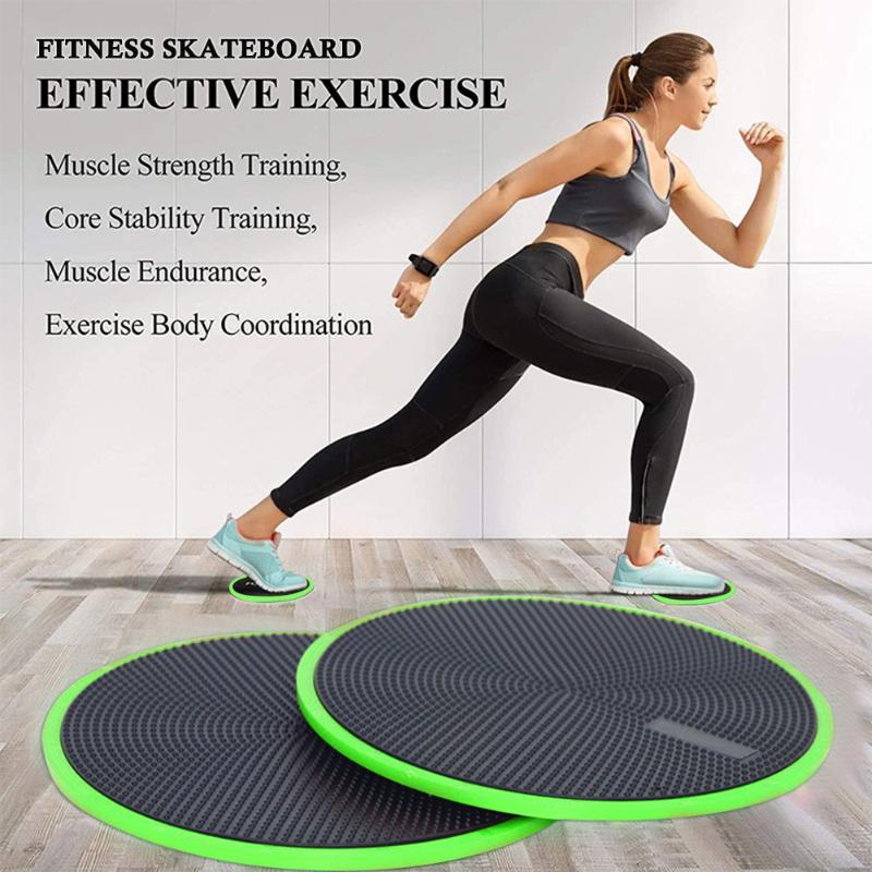 

2pcs Abdominal Core Training Exercise Equipment Fitness Gliders Plate Slider Round Disc Workout Gym Body Exercise Slide Pad