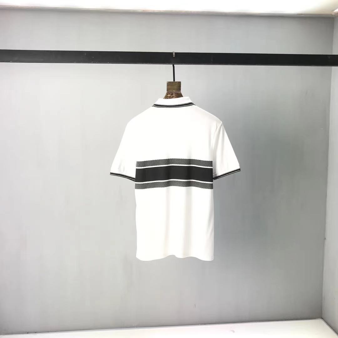 

2021ss spring and summer new high grade cotton printing short sleeve round neck panel T-Shirt Size: m-l-xl--xxxl Color: black white xbev251212132, Black;brown
