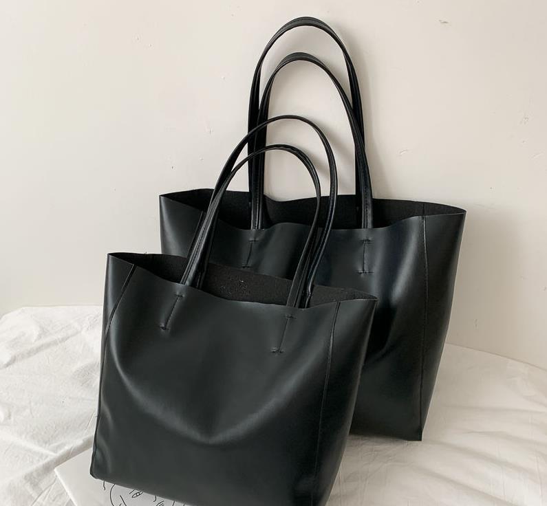 

Women's Handbags Large-capacity Pu Shoulder Bags Women's Handbags Short Trip Toiletry Bags, Black