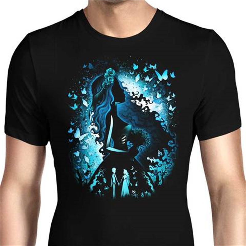 

Fashion cartoon flowers and beauty print pattern round neck men's and women's short-sleeved T-shirts are comfortable and relaxed, White;black