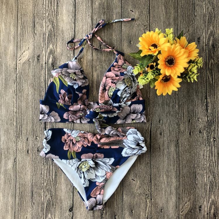 

Women' Swimwear 2021 Women Leopard Push-Up Padded Bra Beach Bikini Swimwears Enchanting Arrival Swimsuits Sexy BiquiniSet Set Swimsuit, Black