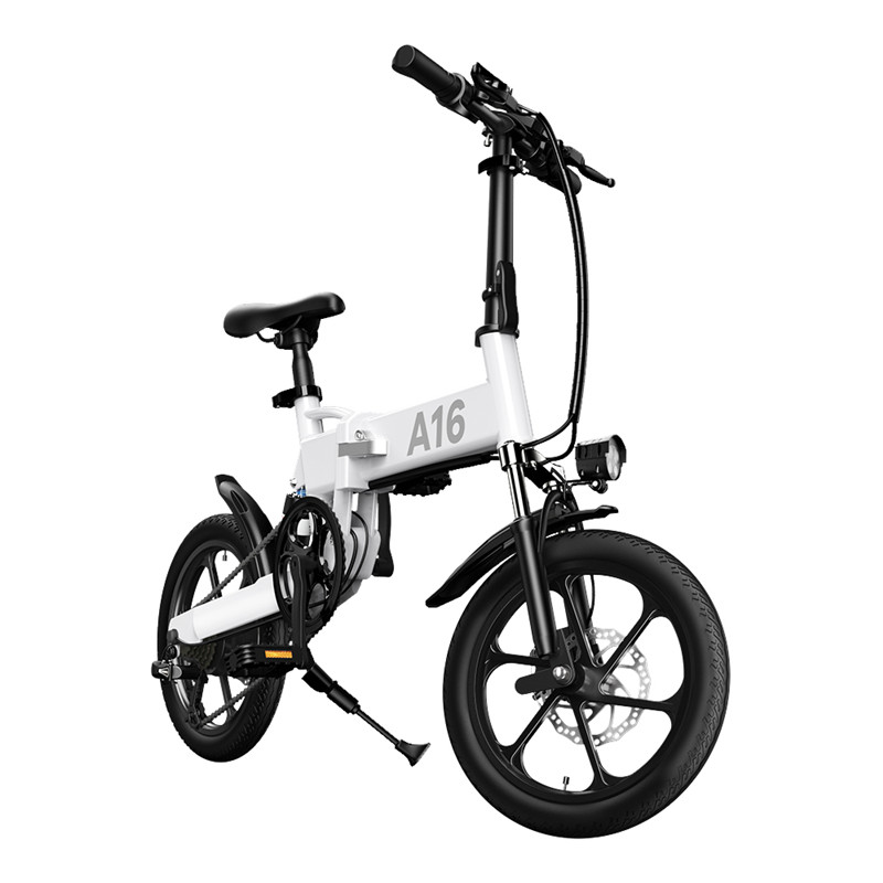

[EU UK Stock] ADO A16 Foldable Electric Bicycle 16'' Tire 350W DC Motor 25km/h Max Speed Men Women City BIke ebike, Black