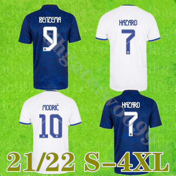 

Real Madrid soccer jersey BENZEMA AWAY Camiseta Hombre Primera Equipación Blanca 2021 22 HAZARD ASENSIO CASEMIRO ALABA VINI JR. ISCO Home Fo, Black;yellow