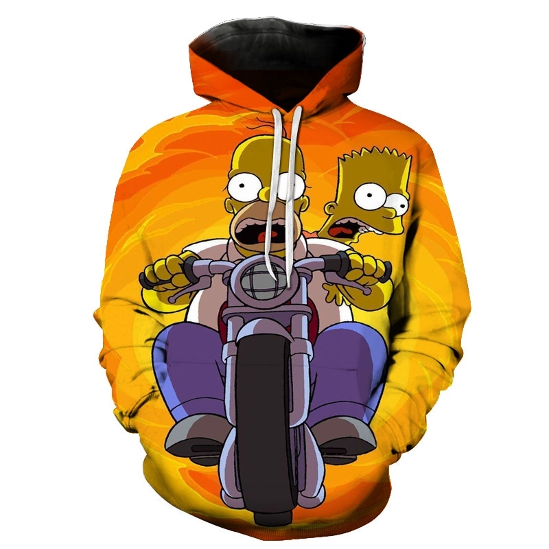 

Simpson's Hoodie cute cartoon 3D printed sweater, Ws1714