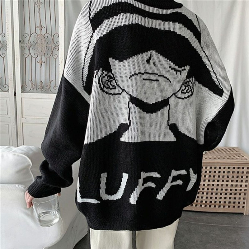 

2021 New Moda De Malha Pulver Jumper Suteres Streetwear Casual Hip Hop Uma Pea Malhas Camisola Masculina Primavera Outono Rock Topos Masculi
