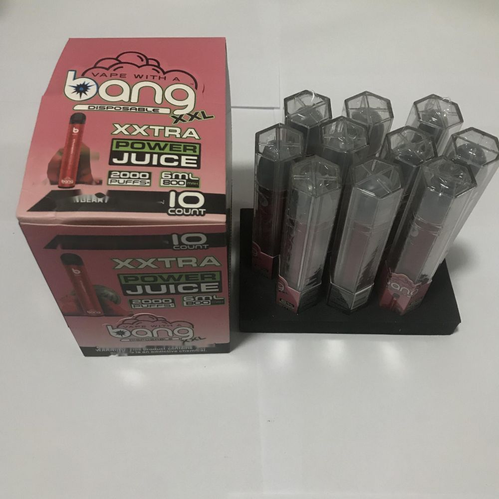 

BANG XXL Disposable E-cigarettes Vape Pen 800mAh Battery 6ml Pod Empty Vapors 2000 Puffs Kit VS PUFF Bar