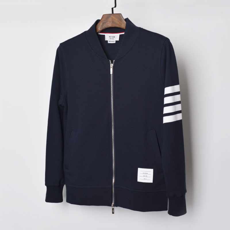 

2021 Fashion Brand Tb Thom Jacket Men Spring Autumn Hooded Sweatershirts Cotton V-neck Solid Clothin Male Casual Sportswear Coatme93, Customize