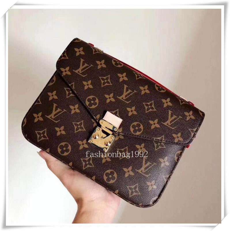

luxurys designers crossbody bag Women handbag messenger bags leather METIS elegant shoulder bags crossbody bag LV LOUIS VITTON, Red;black
