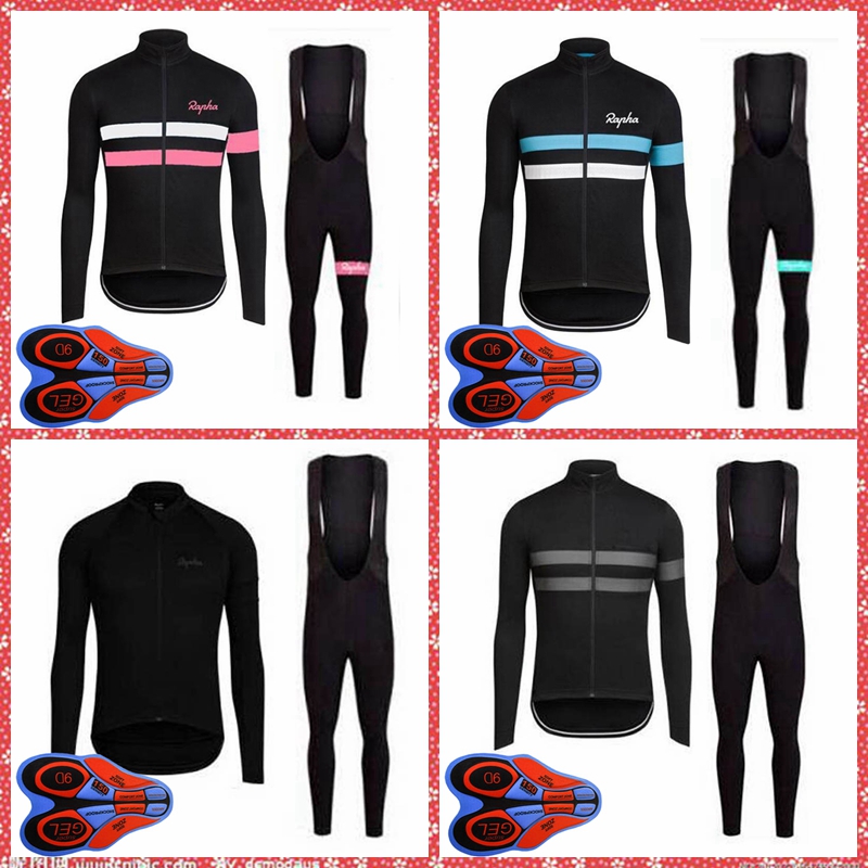 

pro team Rapha Men Long Sleeve Cycling Jersey Breathable Bicycle Clothing Quick-Dry Ropa Ciclismo Mountain Bike Wear S21031601, Black;red