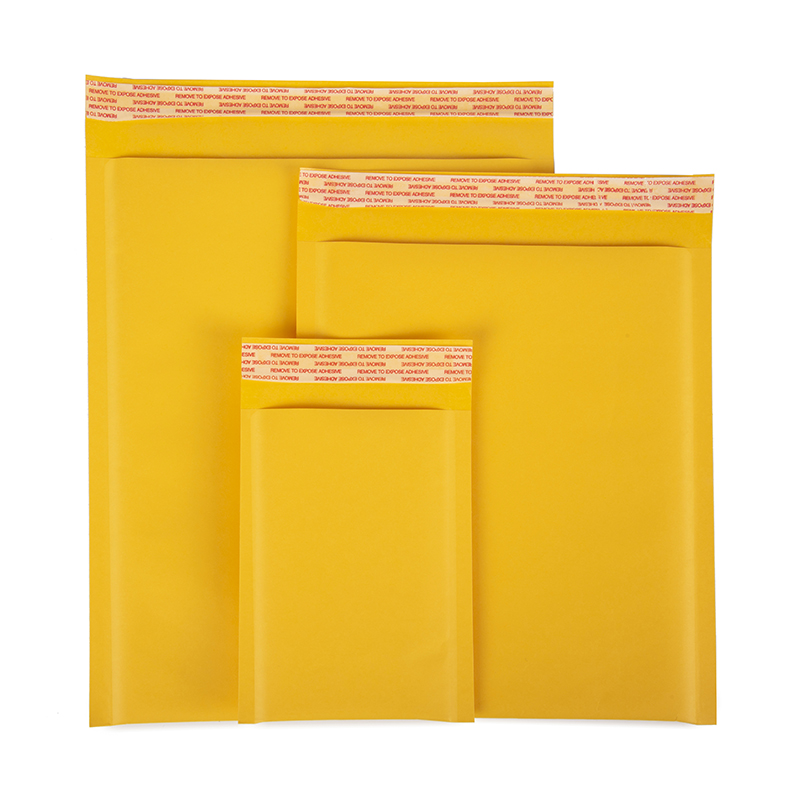 kraft Bubble Envelopes Size Plum Color Printed Packaging Poly Padded Mailers Bag-image-704284468