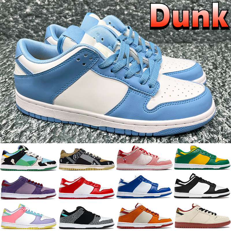 

2021 Newest Dunk coast UNC mens running Shoes chunky dunky cactus Civilist white black elephant University red Kentucky low men women sneakers, 40 bubble wrap packaging