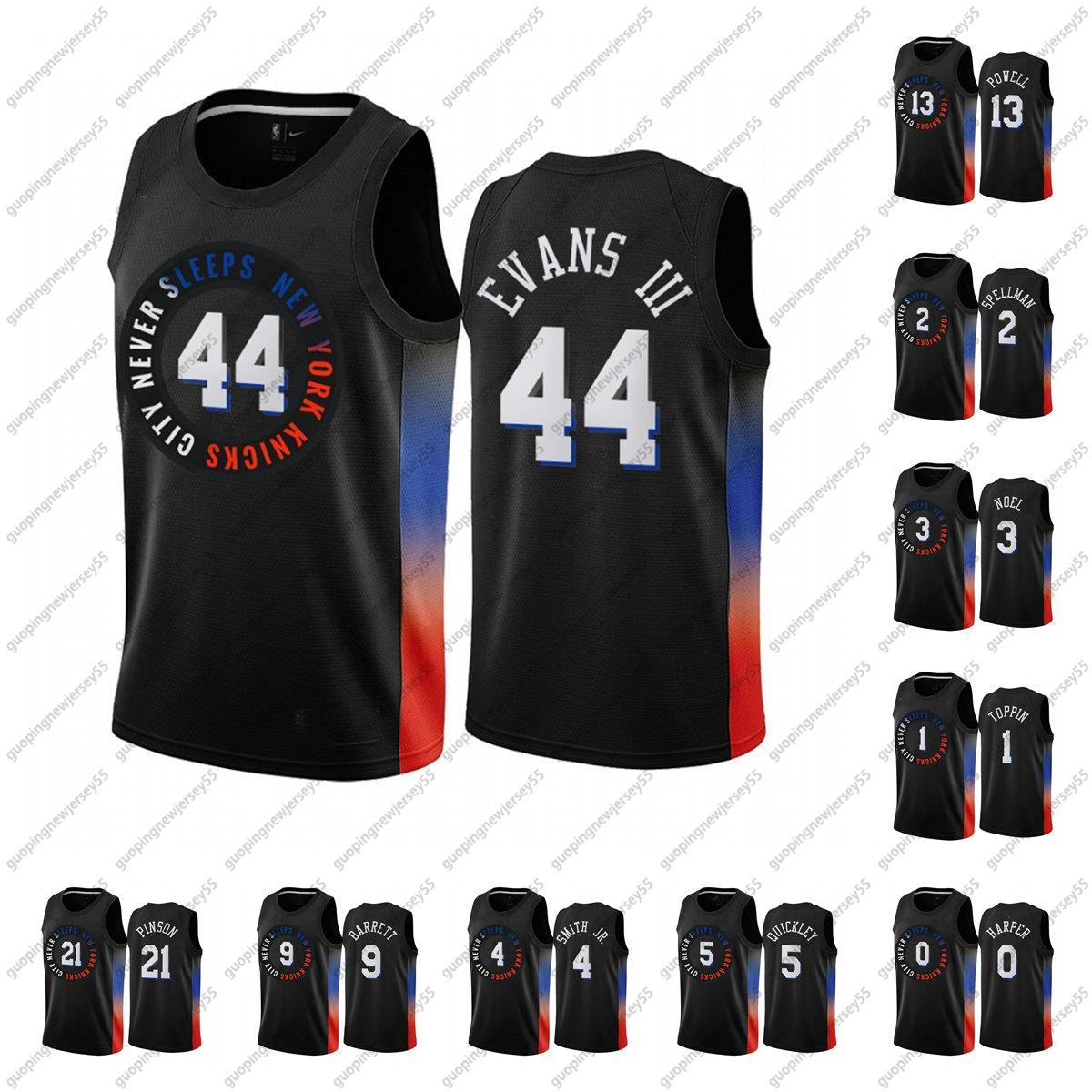 

Men Team Basketball jerseys Newyork 21 Pinson 1 Toppin13 Powell 2 Spellman 3 Noel Good Quality Size S-XXL
