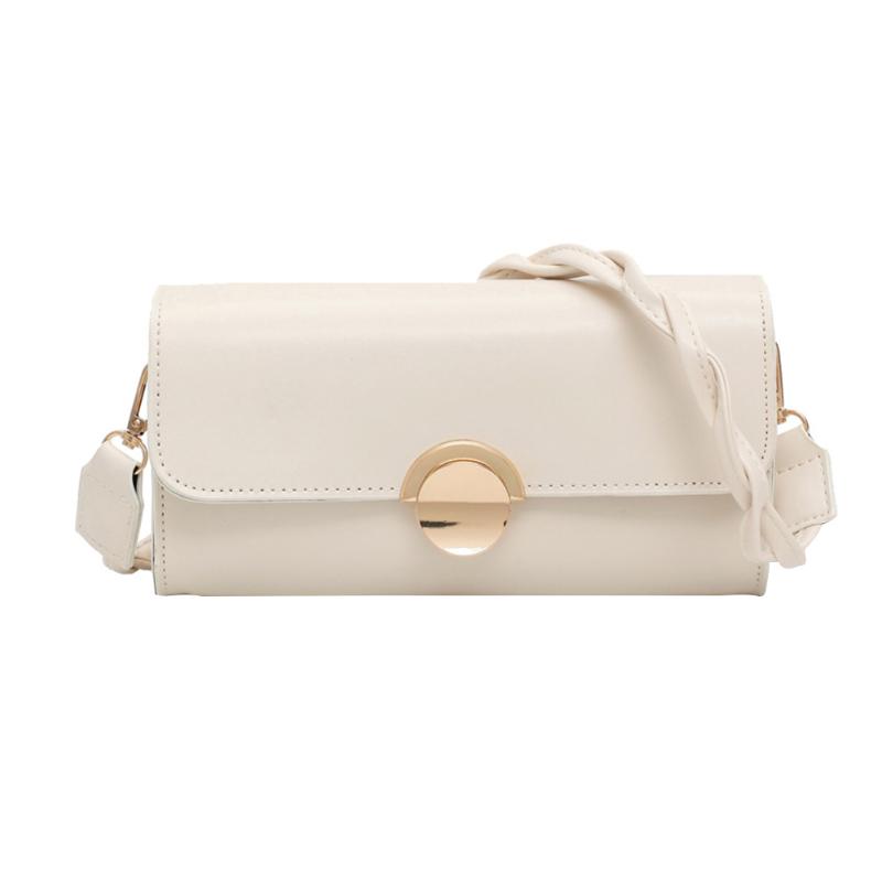 

Fashion Solid Color Women Handbag Totes PU Leather Portable Lady Weave Shoulder Belt Casual Female Underarm Bags, Yellow