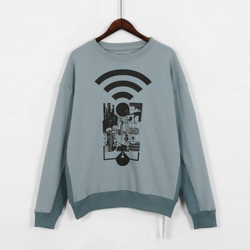 

2021 New 21ss Wifi Singnal 1:1 High Quality Cotton Sweatshirts Justin Bieber Hip Hop Hoodies Men Woman 7qm8, Black