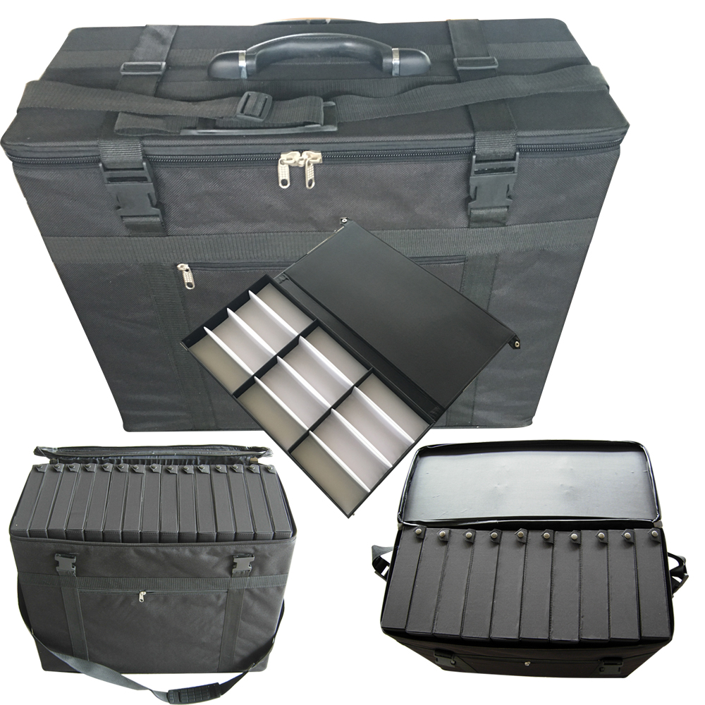 Étui de rangement de lunettes de valise légère Échantillon d'échantillon de lunettes de transport avec un carter de transport avec roue d'étillag