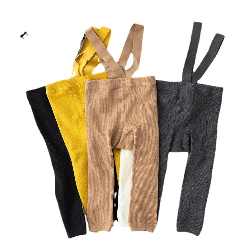 

Leggings & Tights 2021 Cotton Soft Infant Baby Girls Boys Suspender High Waist Elasticity Solid Simple Style Spring Stockings 0-2Y, Blue