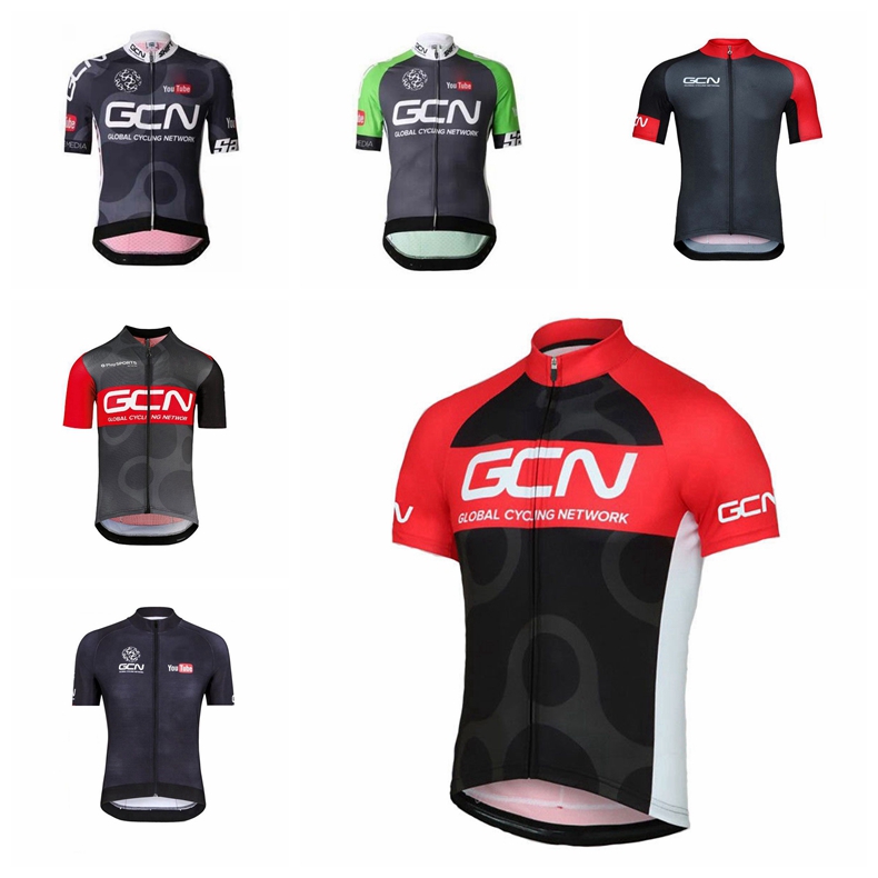 

GCN team Cycling Short Sleeves jersey Outdoor Bike Cycling Clothing Bicycle Shirts Roupa ciclismo Sportswear Mtb outdoor Bike Jersey 101921, Black