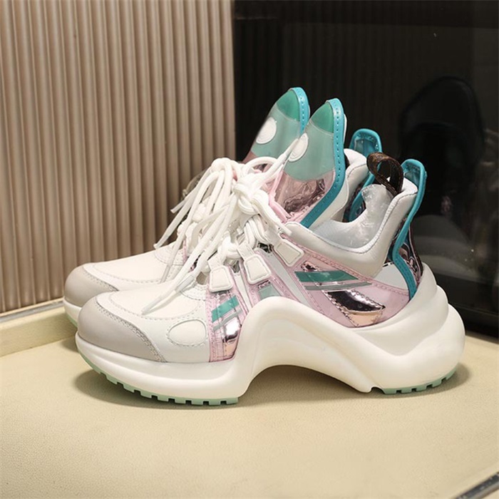 

Designer Women Casual Shoes Fashion Vintage Arched Sole Mesh Lace Up Sports Trainers Top Quality All Size 36-40 Dance Shoe Latest Edition, Black
