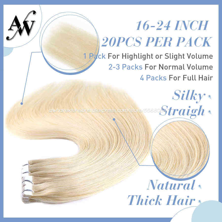 

Tape Mini AW 10''-24'' In Human Hair Extensions Straight Seamless Invisible Natural Machine Made Remy Adhesive Extension 210630