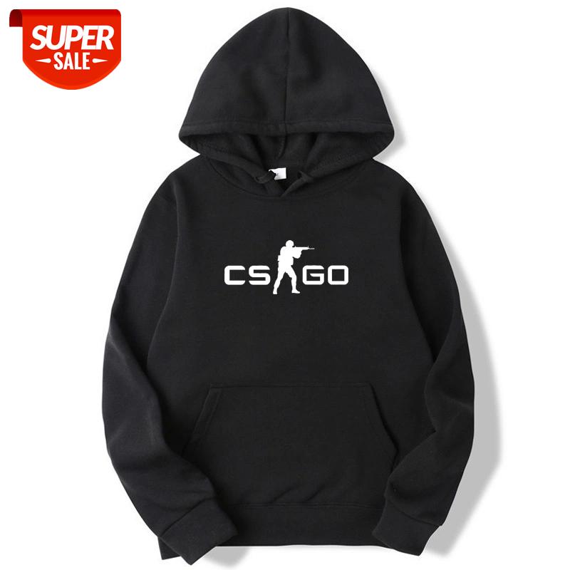 

XIN YI Fashion brand men's hoodie CS go printing Harajuku Fleece Hoodie men's Hooded Spring and Autumn men hoodies sweatshirt #IW9j, Black