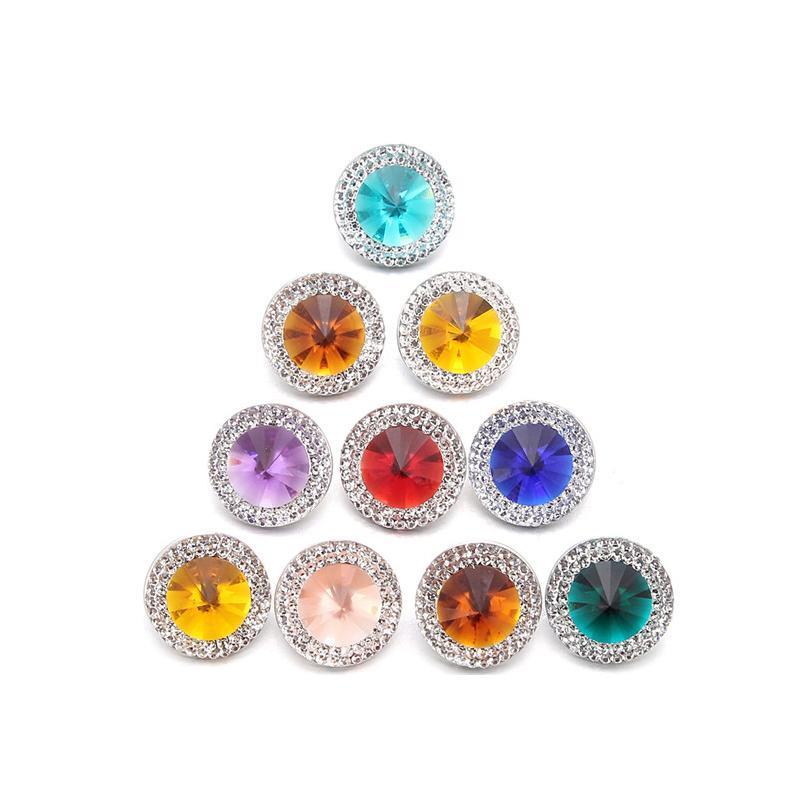 

10pcs/lot Xinnver Snap Jewelry Buttons Mixed Style Shimmer Resin Snap Fit 18mm Snap Buttons B jllmIh