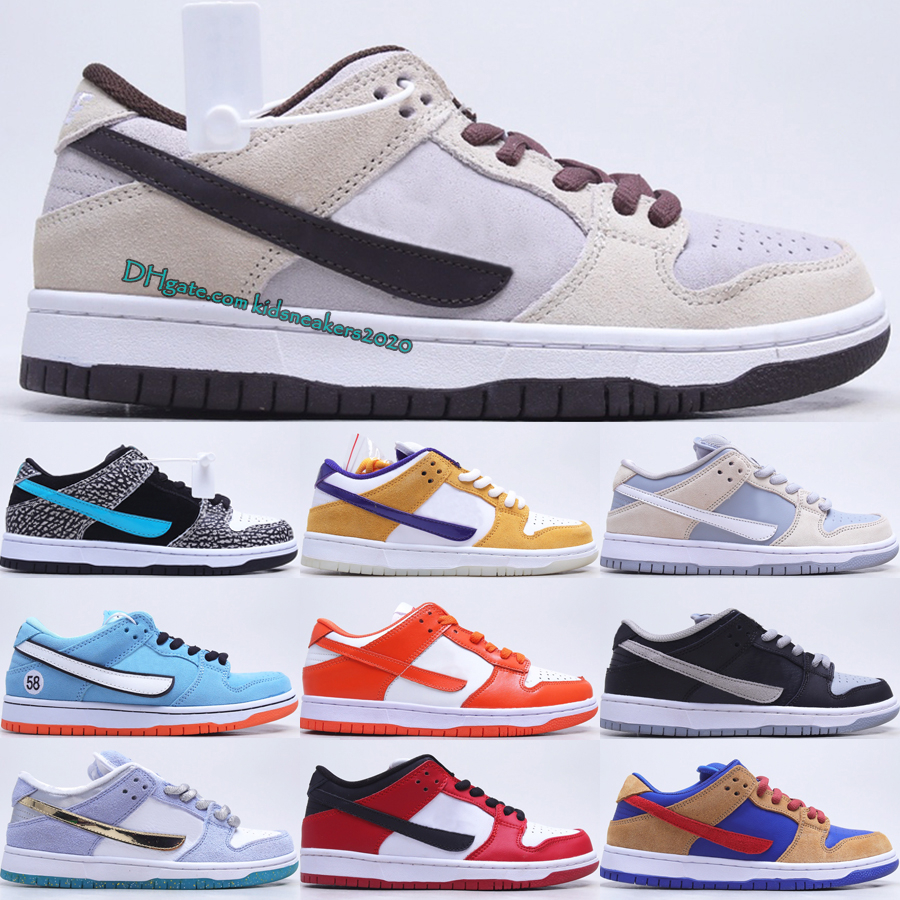 

High Quality SP Syracuse Skateboard Shoes Fashion Desert Sand Mahogany Atmos Elephant Club 58 Gulf Orange Pack Chicago Dunky Outdoor Sports Basketball Sneakers, Color 10
